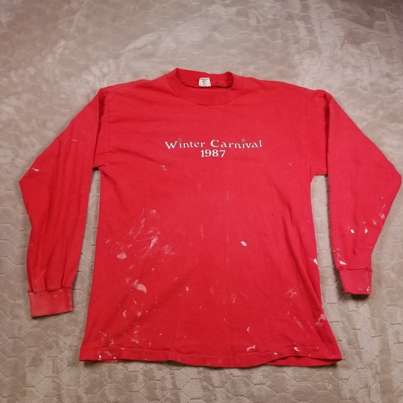 Belton Other - VTG 1987 Winter Carnival Shirt Sz Lg Greek Formal Party Pi Kappa Alpha PAINTED